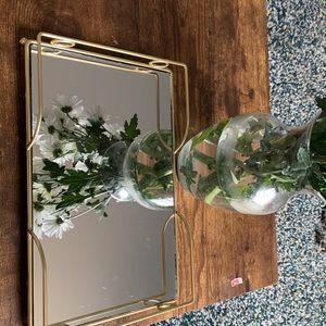 NWT. Makeup, fragrances display,tray,mirror